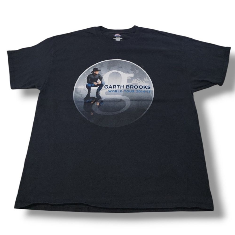 2014-15 Garth Brooks World Tour Shirt Size XL By Hanes Country Music Graphic Tee